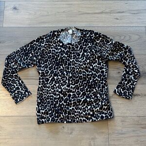 JCrew Factory Leopard Sweater